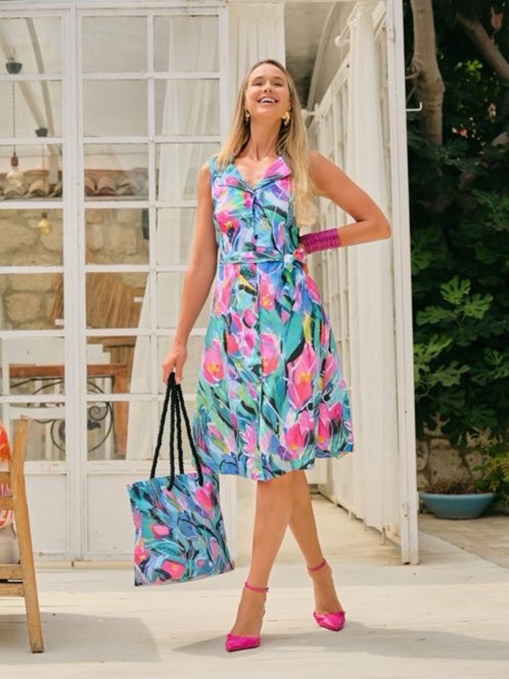 Dolcezza Simply Art Dress with Belt “Pure Joy” (25667)